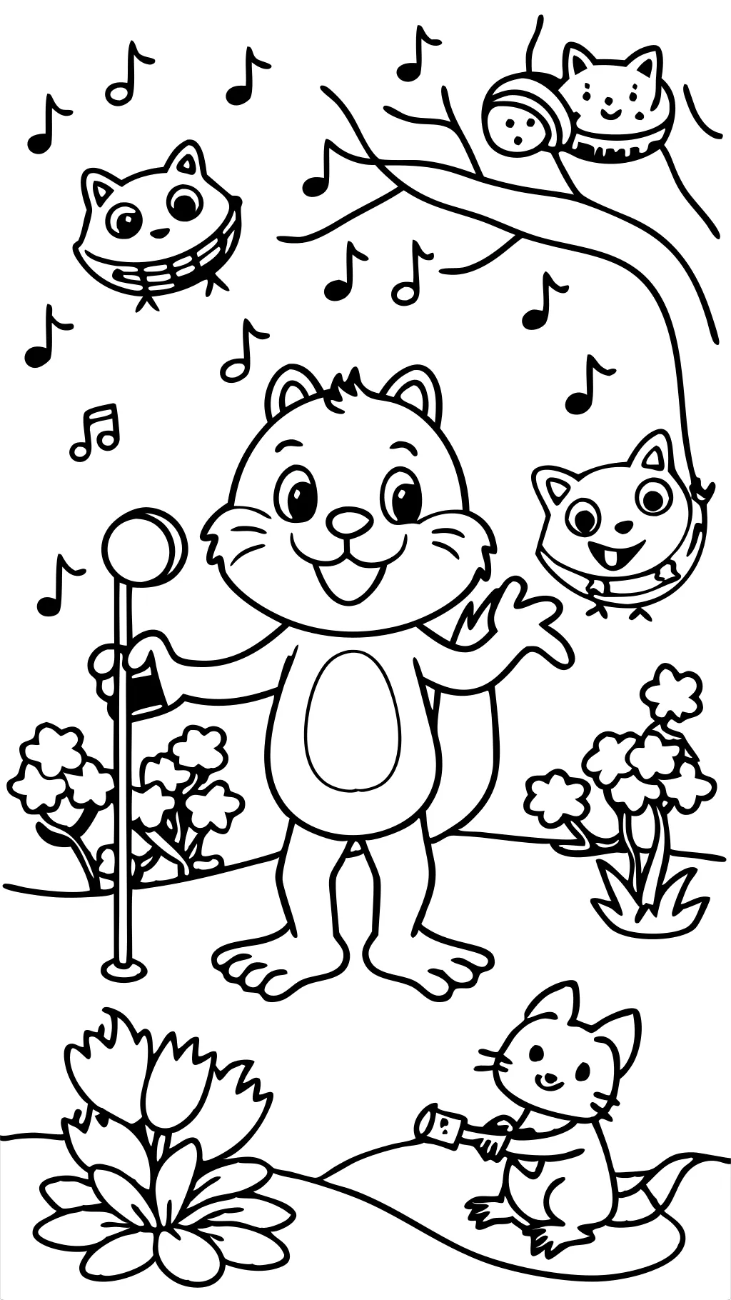 sing coloring pages